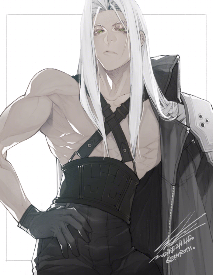 sephiroth (final fantasy and 1 more) drawn by hiryuu_(kugelcruor)