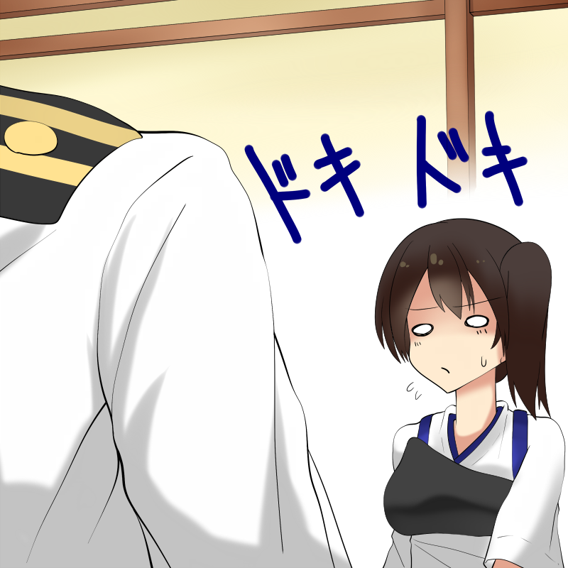 admiral and kaga (kantai collection) drawn by yabu_q