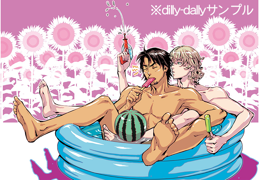 barnaby brooks jr. and kaburagi t. kotetsu (tiger & bunny) drawn by minamida