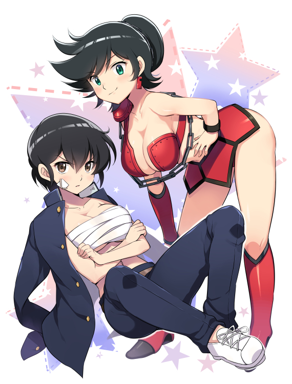 benten and fujinami ryuunosuke (urusei yatsura) drawn by odawara_hakone