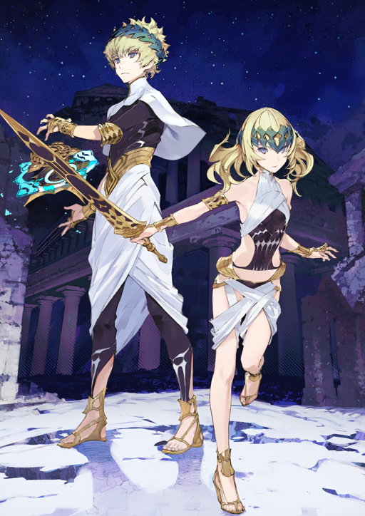 pollux and castor (fate and 1 more) drawn by taiki_(luster)