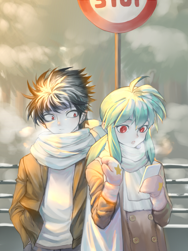 hiei and yukina (yu yu hakusho) drawn by kulu