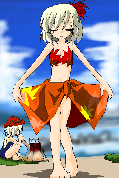 aki minoriko and aki shizuha (touhou) drawn by kieyza