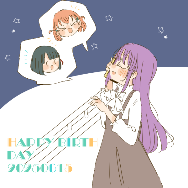 hinoshita kaho, otomune kozue, and momose ginko (love live! and 1 more) drawn by kase_(ks_lys)