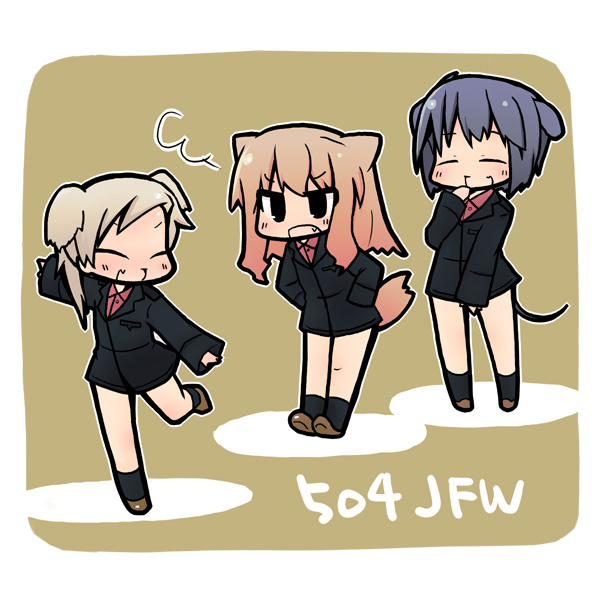 fernandia malvezzi, luciana mazzei, and martina crespi (world witches series and 1 more) drawn by luu
