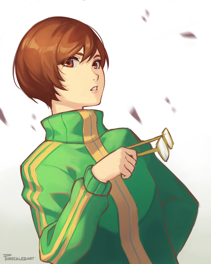 satonaka chie (persona and 1 more) drawn by phrecklesart