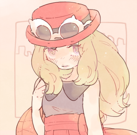serena (pokemon and 1 more) drawn by katiko