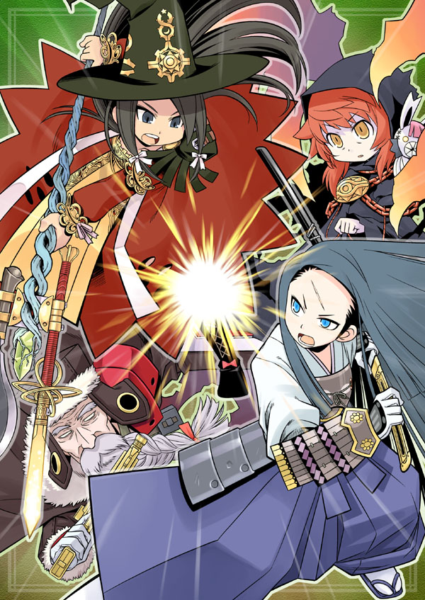 tlachtga, ren, artelinde, and wilhelm (sekaiju no meikyuu and 2 more) drawn by minami_juujisei