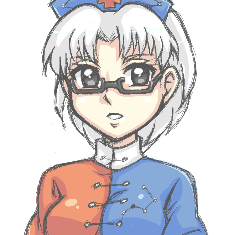 yagokoro eirin (touhou) drawn by yuusha-chan_(gassaku_no_hito)