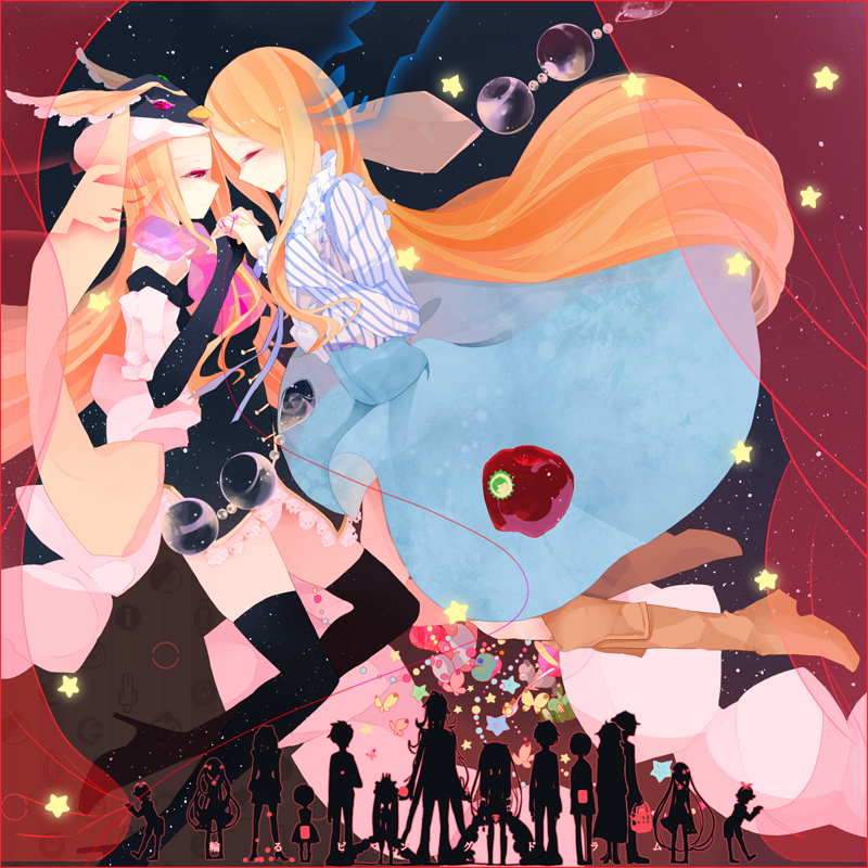 takakura himari and princess of the crystal (mawaru penguindrum) drawn by shiyoko_(syokorate)