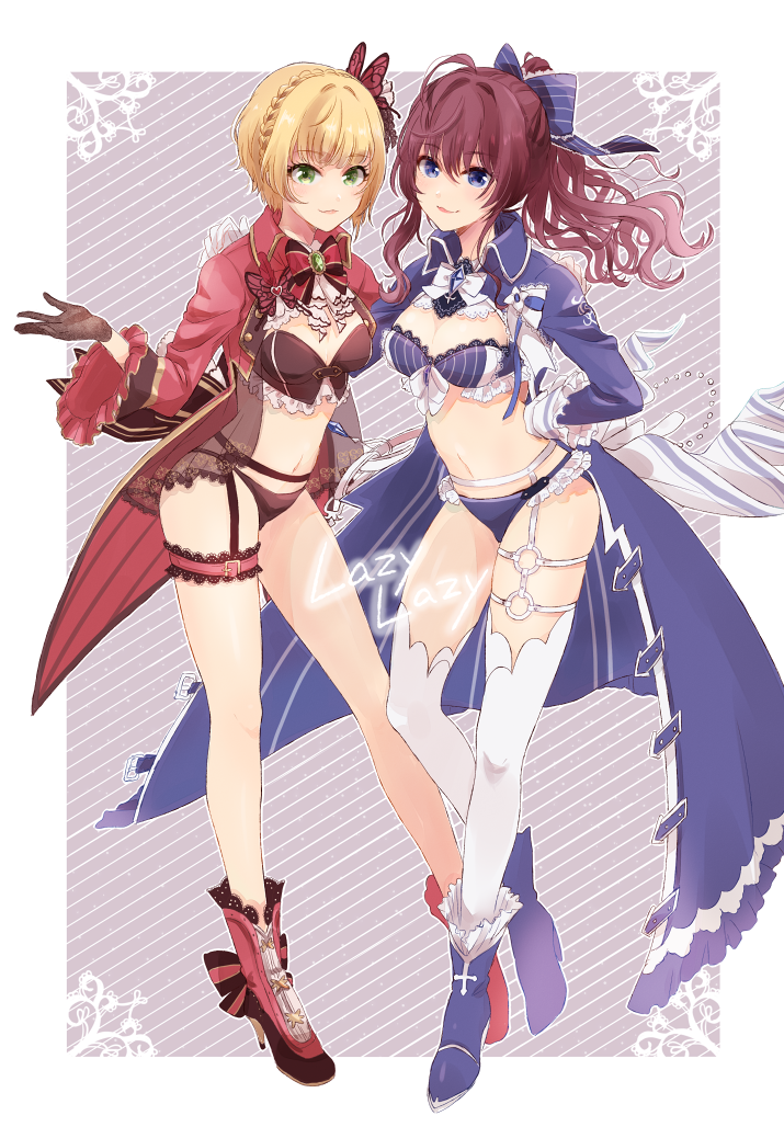 ichinose shiki and miyamoto frederica (idolmaster and 1 more) drawn by beroperone