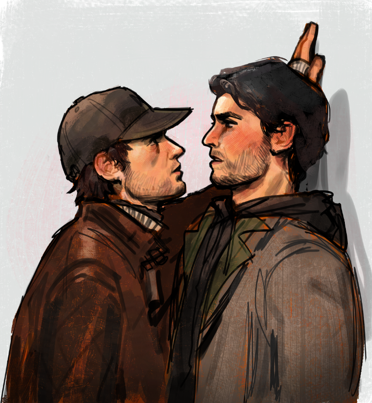 alan wake and aiden pearce (watch dogs and 1 more) drawn by neo_jpeg