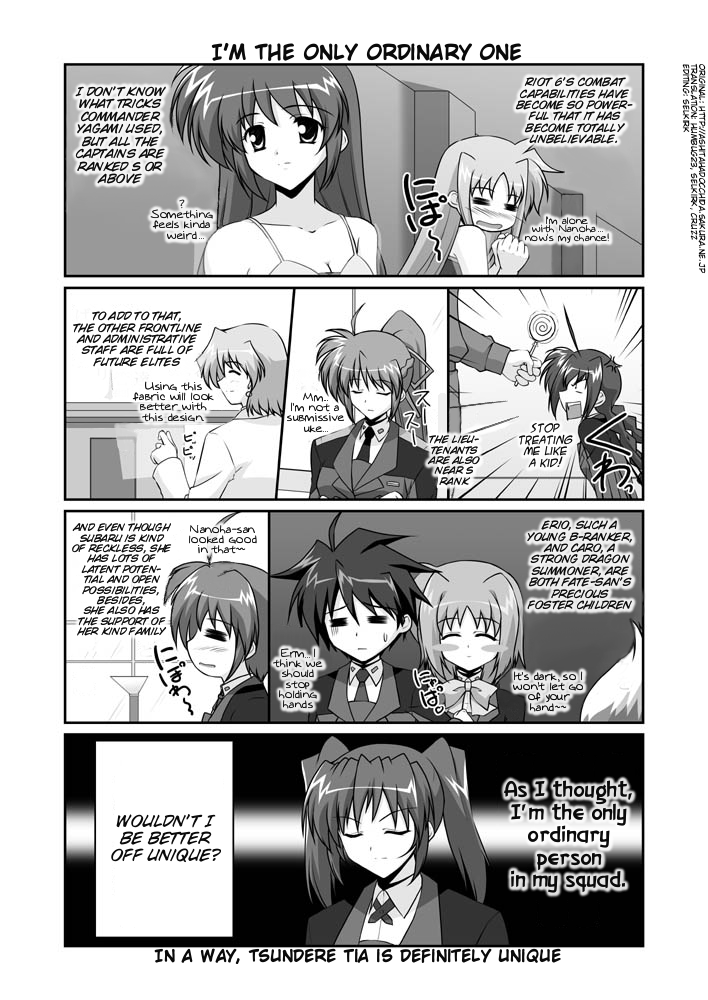 fate testarossa, takamachi nanoha, vita, signum, subaru nakajima, and 4 more (lyrical nanoha and 1 more) drawn by mikage_takashi