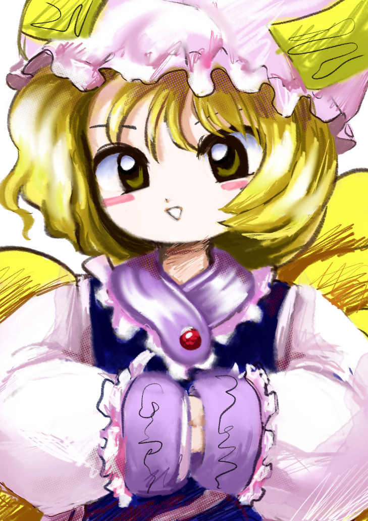 yakumo ran (touhou) drawn by rusuban_(yakumora_n)