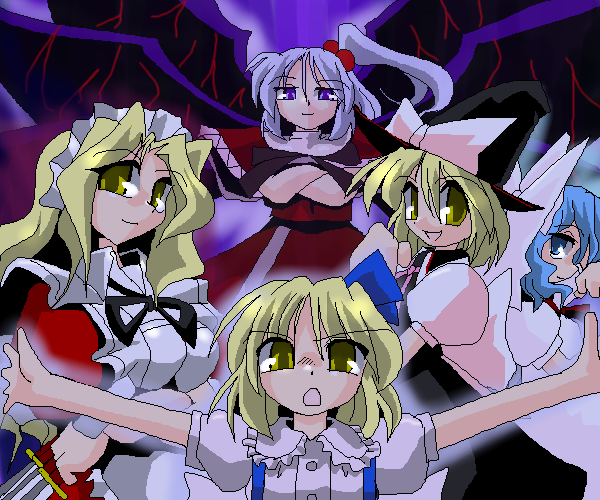 alice margatroid, shinki, yumeko, mai, and yuki (touhou) drawn by kieyza