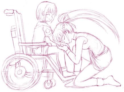 yagami hayate and signum (lyrical nanoha and 2 more)