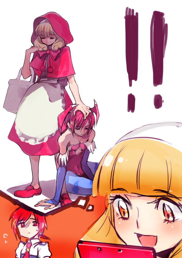 kise yayoi, lilith, hino akane, and b.b. hood (precure and 2 more) drawn by tima