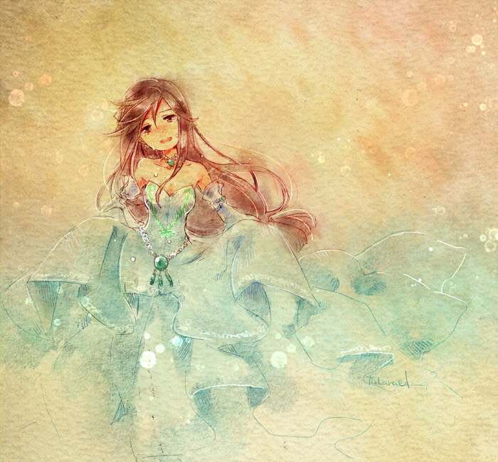garnet til alexandros xvii (final fantasy and 1 more) drawn by takanamushi