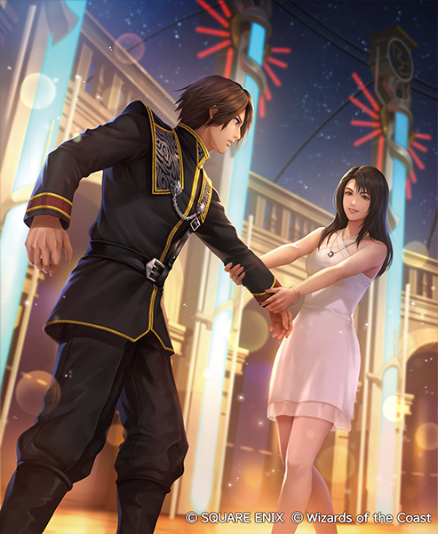 squall leonhart and rinoa heartilly (final fantasy and 3 more) drawn by fuji_q