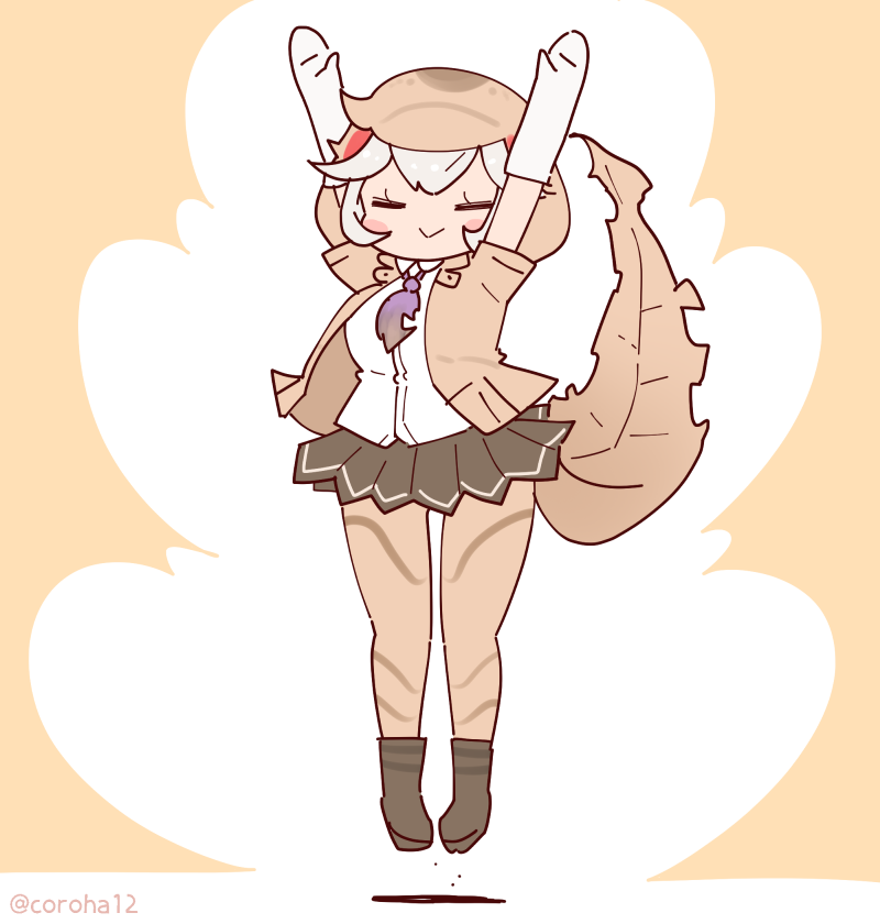 baweng satanic leaf gecko (kemono friends and 1 more) drawn by coroha