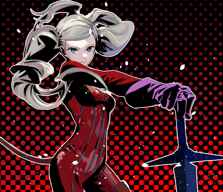 takamaki anne and panther (persona and 1 more) drawn by cofffee