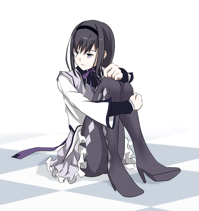 akemi homura (mahou shoujo madoka magica) drawn by den_(kur0_yuki)