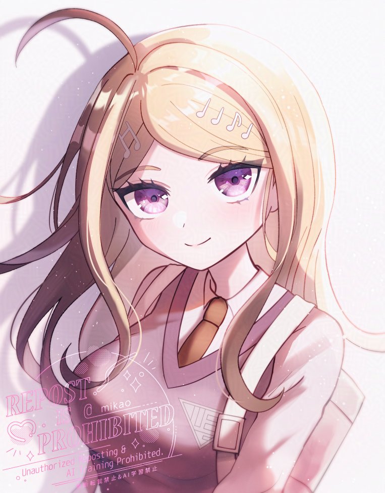 akamatsu kaede (danganronpa and 1 more) drawn by mikao_(eanv5385)