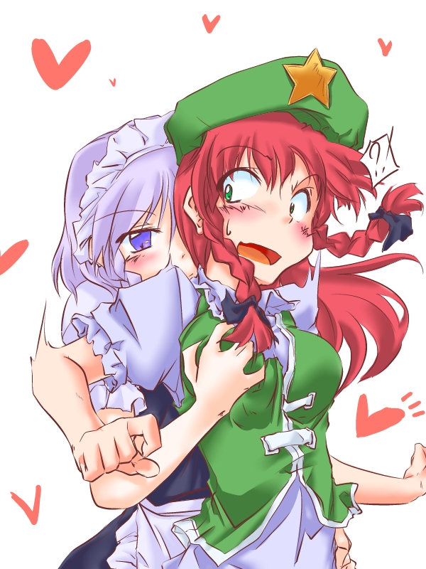 izayoi sakuya and hong meiling (touhou) drawn by notice_(kou)
