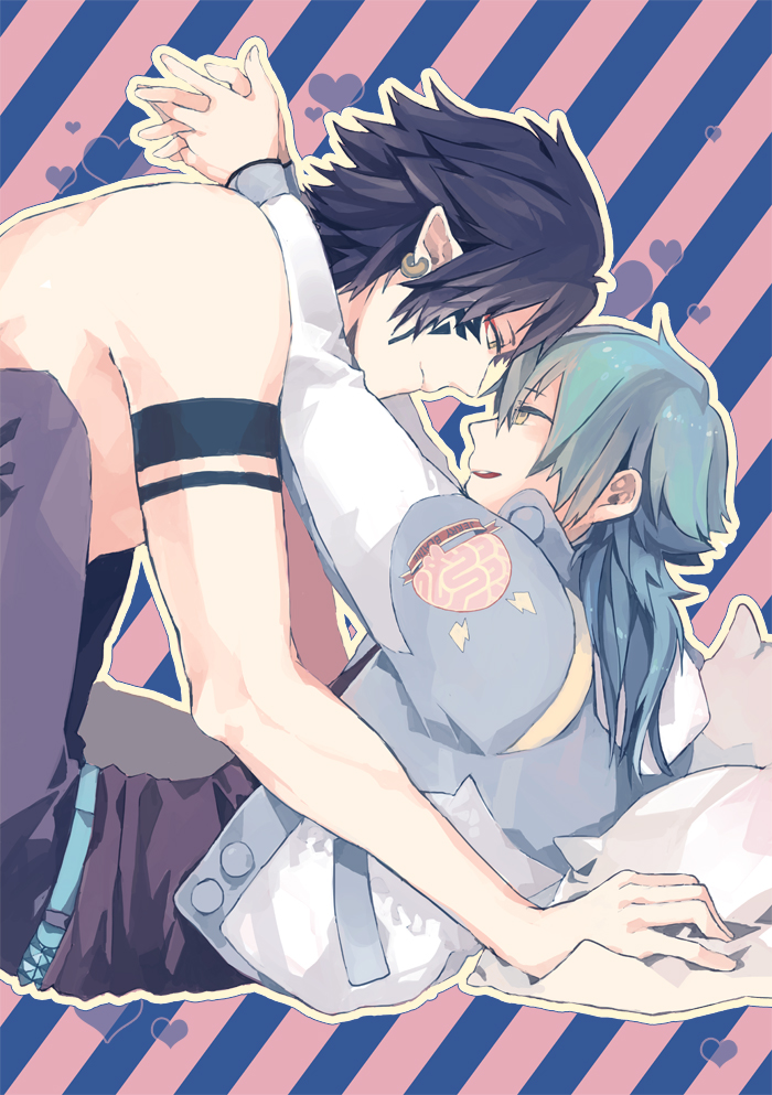 seragaki aoba and ren (dramatical murder) drawn by mogi_(green_tea_planet)