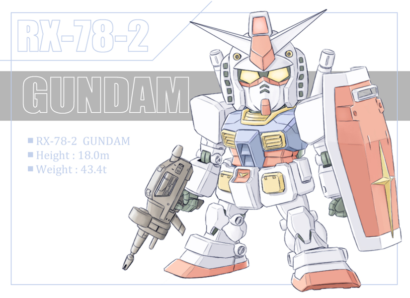 rx-78-2 gundam (gundam and 2 more) drawn by satogo