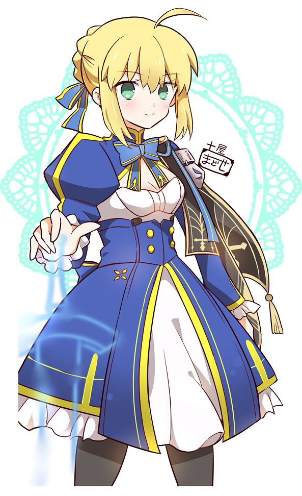 artoria pendragon and saber (fate and 3 more) drawn by tsuchiya_madose