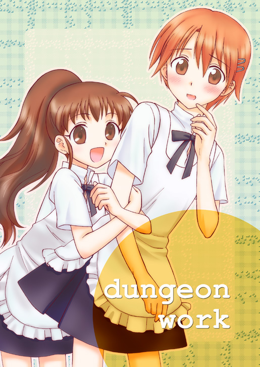 taneshima popura and inami mahiru (working!!) drawn by mitsuka_(kokudou_kensetsu)