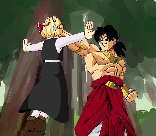 rumia and broly (touhou and 2 more) drawn by kaiteki_(gk428425)