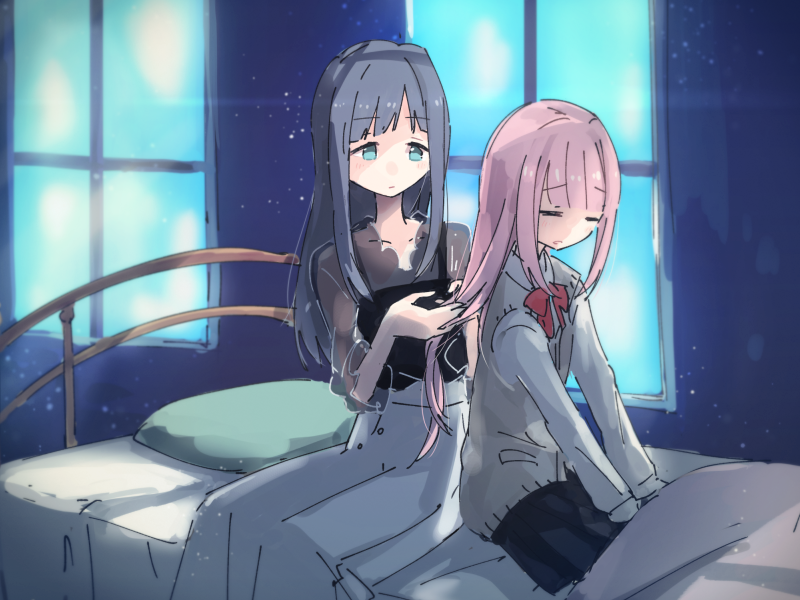 tamaki iroha and nanami yachiyo (mahou shoujo madoka magica and 1 more) drawn by shiroshi_(denpa_eshidan)