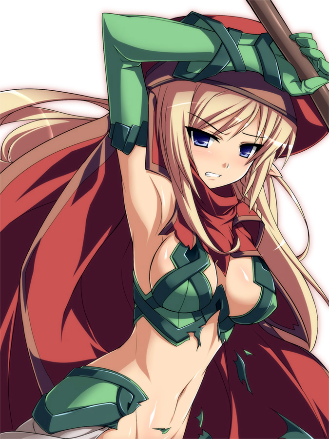 alleyne and fighting master alleyne (queen's blade) drawn by katami_shinta