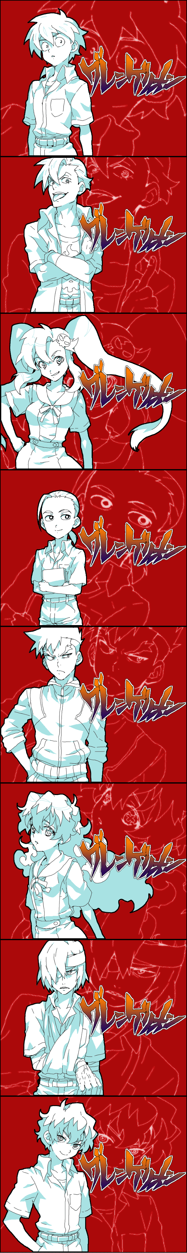 souryuu asuka langley, ayanami rei, yoko littner, ikari shinji, nagisa kaworu, and 8 more (neon genesis evangelion and 2 more) drawn by matsukaze_yukiji