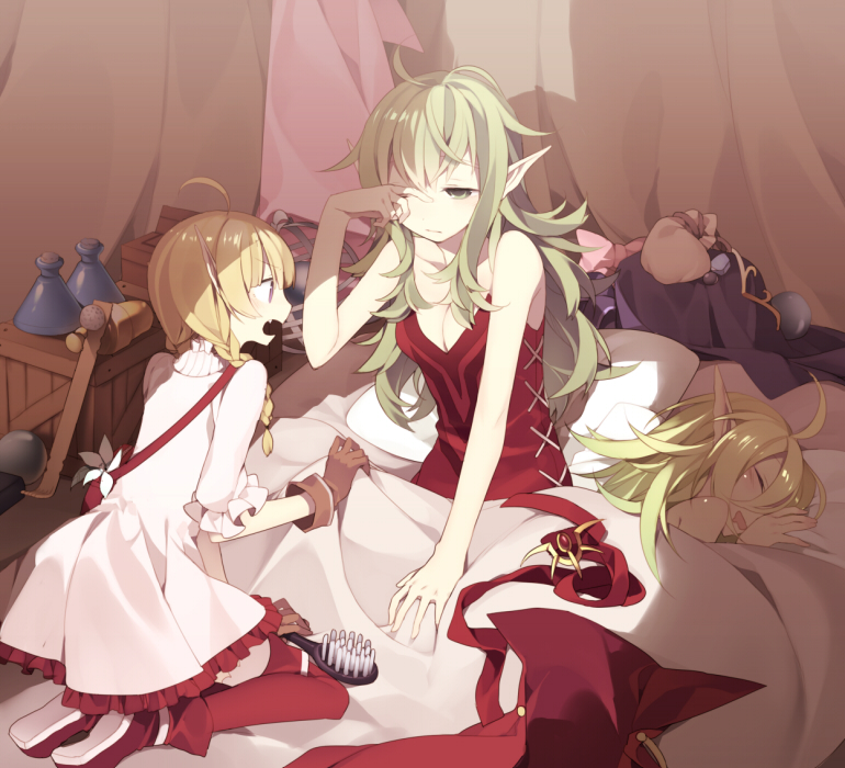 tiki, nowi, and nah (fire emblem and 2 more) drawn by hijiri_(resetter)