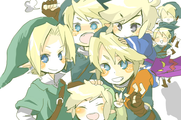 link and toon link (the legend of zelda) drawn by popupopo