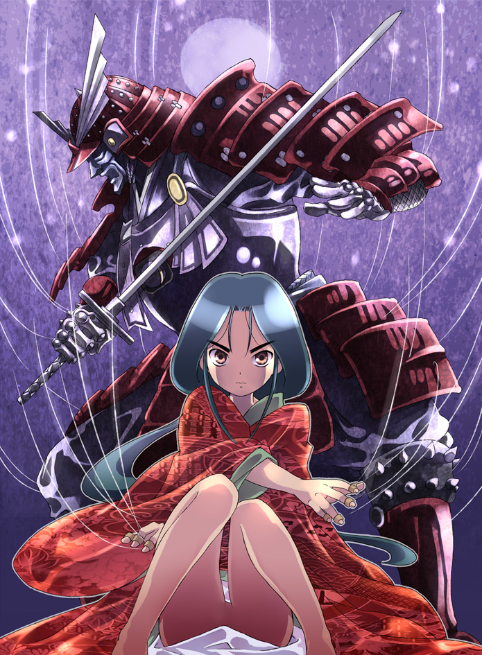 ayawatari rangiku and taroumaru (karakuri no kimi) drawn by kouno_hikaru