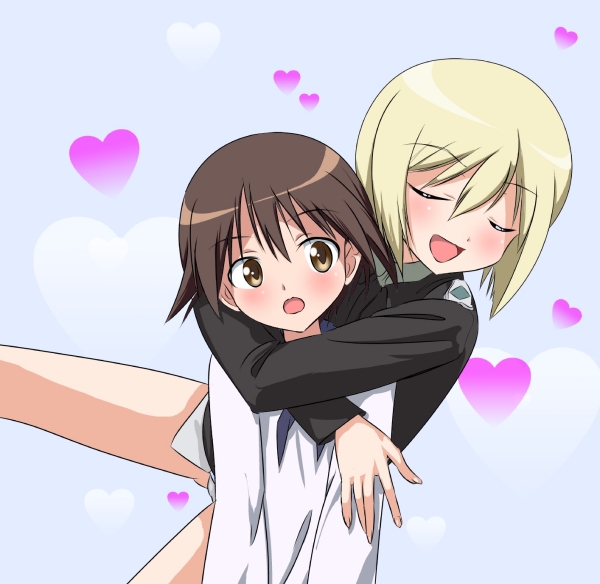 miyafuji yoshika and erica hartmann (world witches series and 1 more) drawn by jingorou