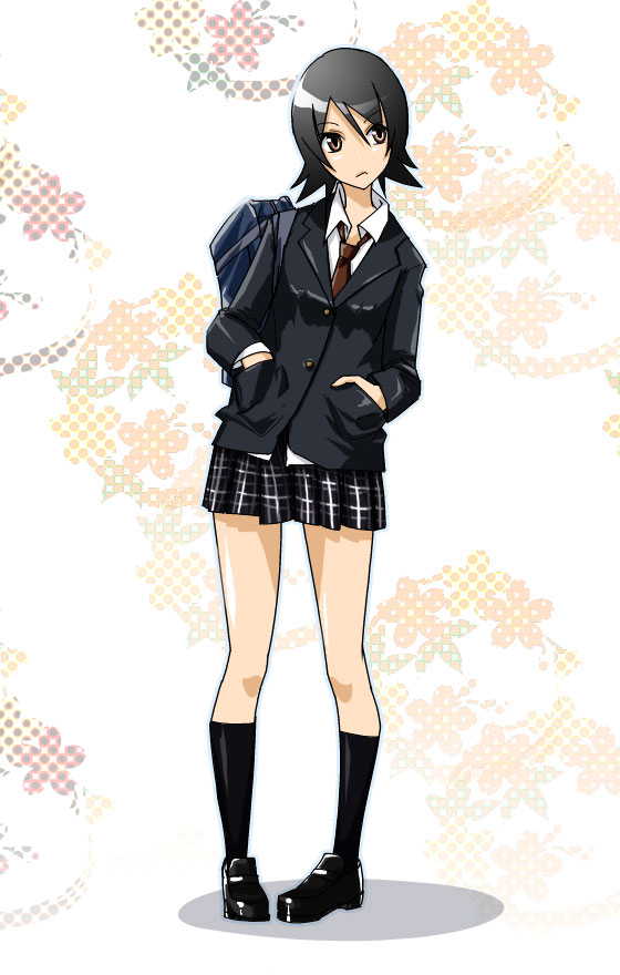 hitou nami (sayonara zetsubou sensei) drawn by sakebuotoko