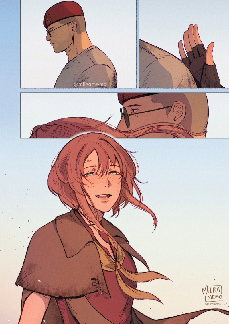 courier, noelle rutherford, and craig boone (fallout and 1 more) drawn by milramemo
