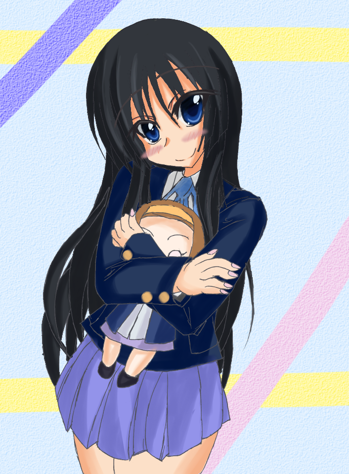 akiyama mio and tainaka ritsu (k-on!) drawn by mitsuki_(cradle03054)