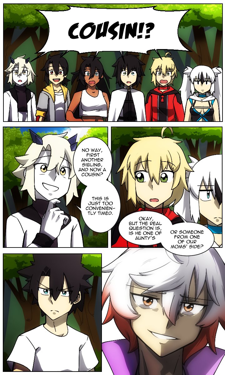 fujimaru ritsuka, fujimaru calisto, fujimaru emerys, fujimaru palmyra, fujimaru anthony, and 3 more (original and 2 more) drawn by lazyartlazy12