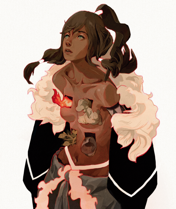 korra (avatar legends and 1 more) drawn by sachin_teng