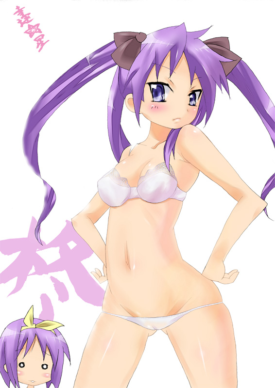 hiiragi kagami and hiiragi tsukasa (lucky star) drawn by imazon