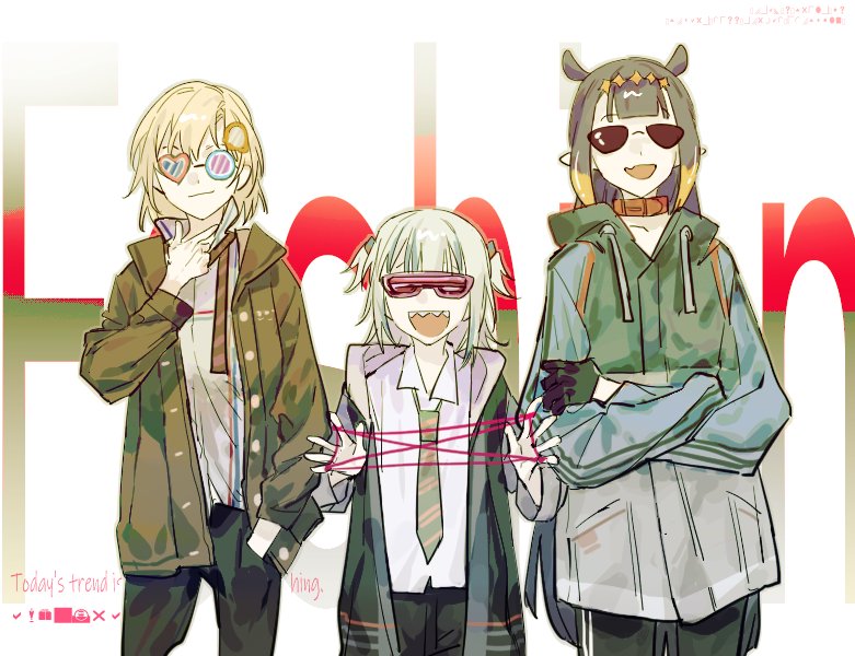 gawr gura, ninomae ina'nis, and watson amelia (hololive and 1 more) drawn by noedelsgeest