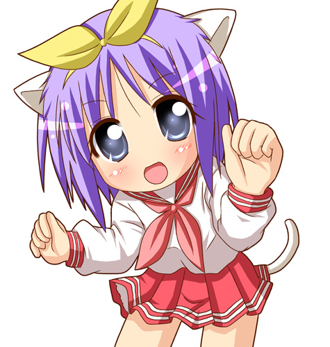 hiiragi tsukasa (lucky star) drawn by minami_(colorful_palette)