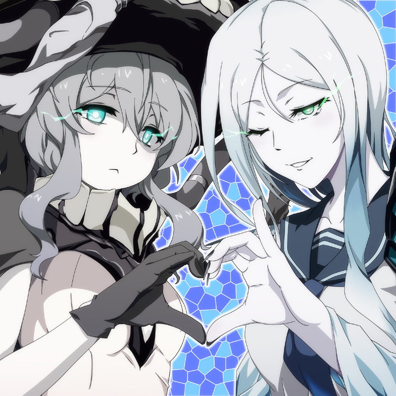 wo-class aircraft carrier and ta-class battleship (kantai collection) drawn by kagesaki-ice