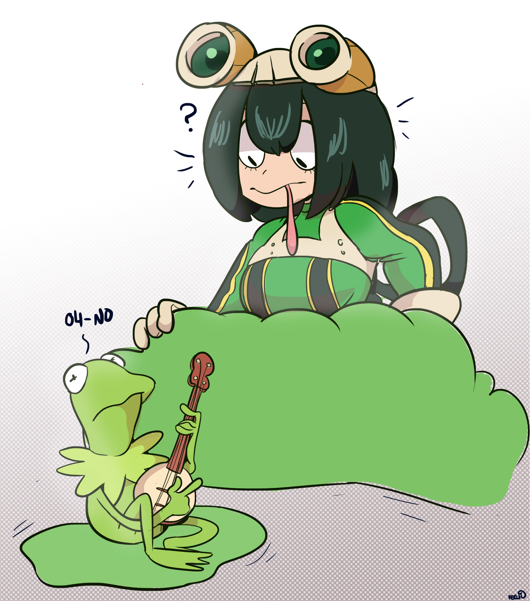 Asui Tsuyu And Kermit The Frog Boku No Hero Academia And 1 More Drawn By Kerwin S Art Freakshow Danbooru